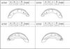 ASIMCO K7767 Brake Shoe Set